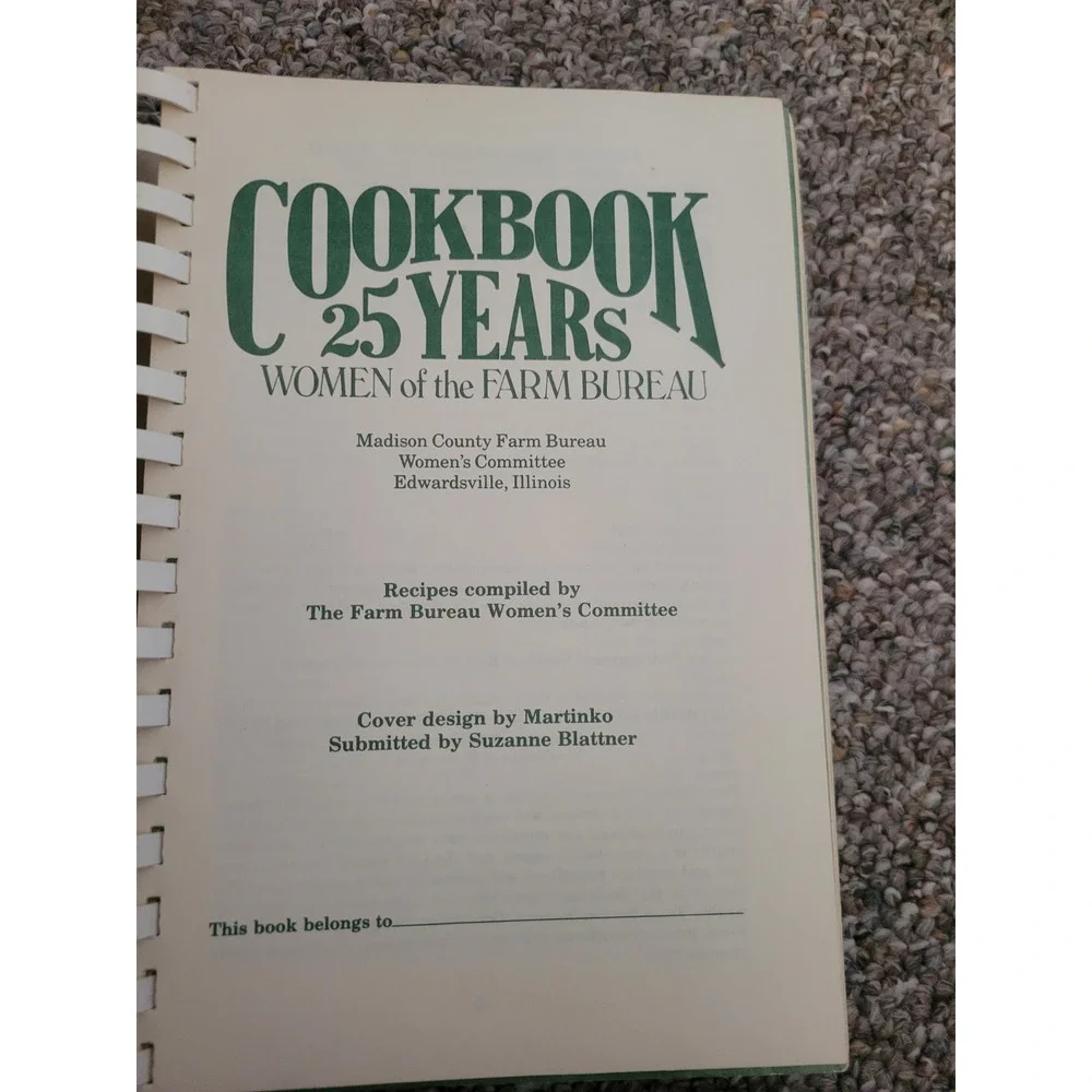 Vtg 1981 Cookbook 25 Years Women of the Farm Bureau Madison County Farm Cookbook - Picture 6 of 10